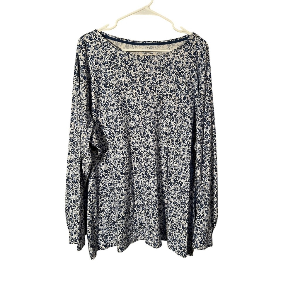 Croft & Barrow Women's Plus Size 3X The Classic Tee Long Sleeve T-Shirt Floral